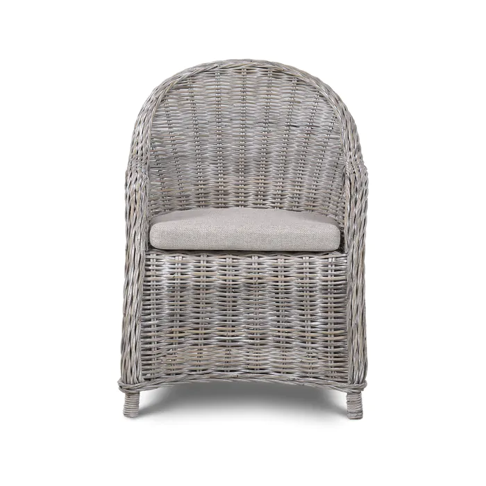 White wash clearance wicker dining chairs