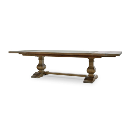 Trestle Extension Table 96'' extends to 120'' in Straw Wash